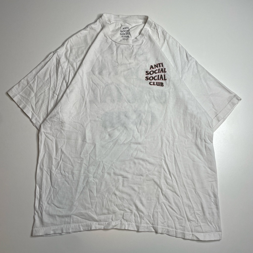 Anti Social Social Club Green White Big Logo T-shirt ASSC XL Made In USA - Picture 3 of 6